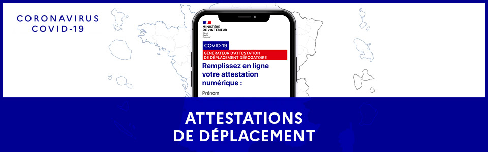 Attestation de déplacement