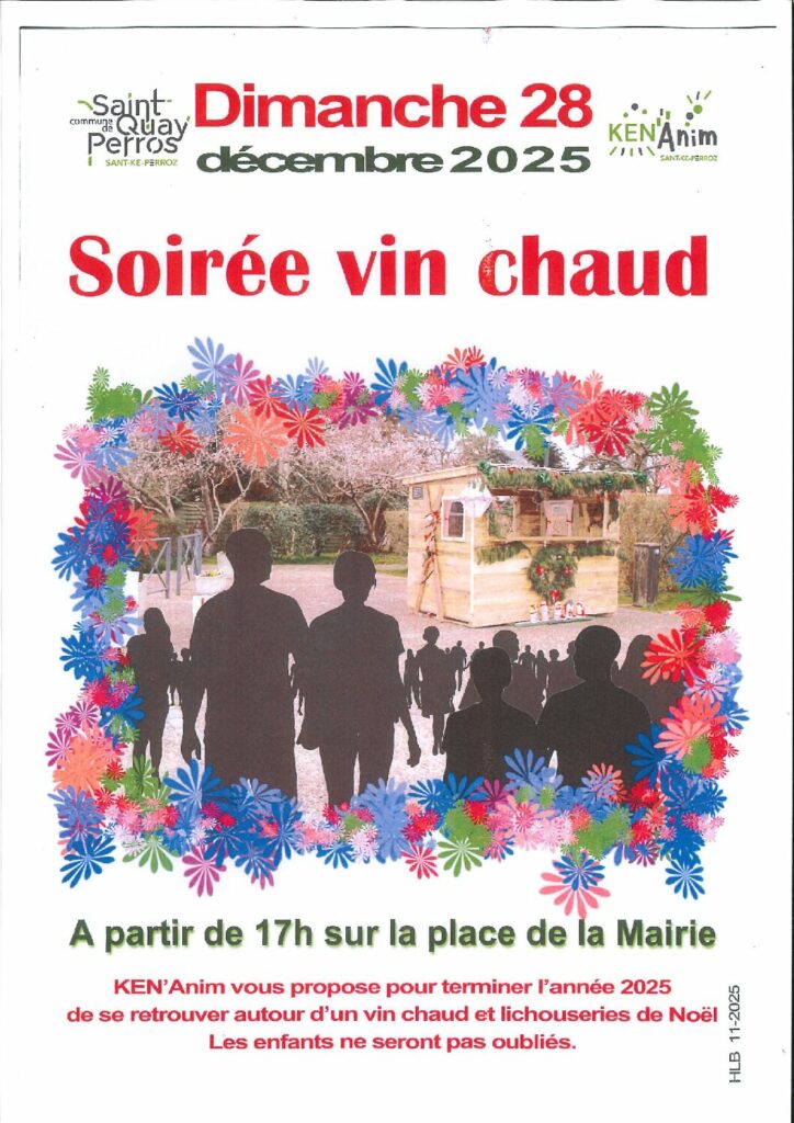 Soirée vin chaud                                            dimanche 28 décembre 2025