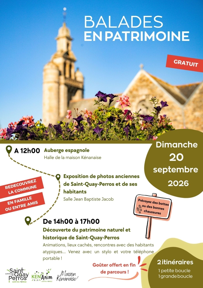 BALADES EN PATRIMOINE le  Dimanche 20 septembre 2026